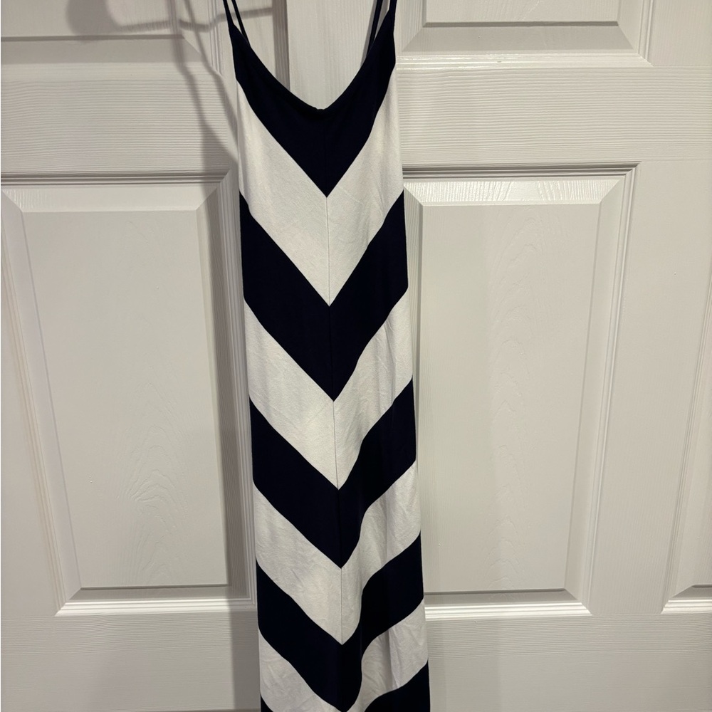 GAP Navy and White long dress